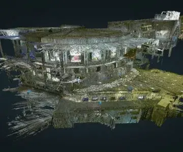 3D point cloud captured with a handheld Leica BLK2GO - 1 GB