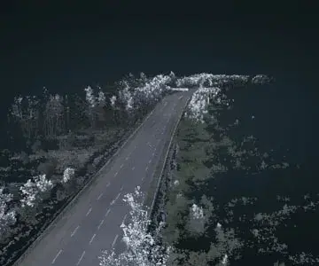 3D puntenwolk weginfrastructuur Le Mans - 11 GB - Leica Pegasus