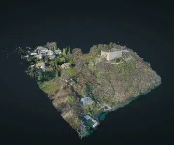 3D point cloud of a manor from photogrammetry - 23 GB